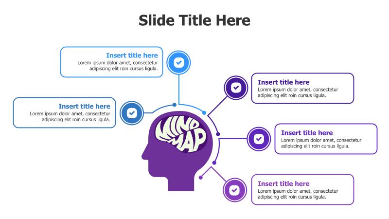 5-Point Mind Map Infographic