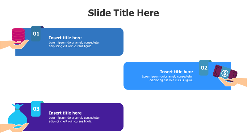 3 Hands Offering Benefits Infographic