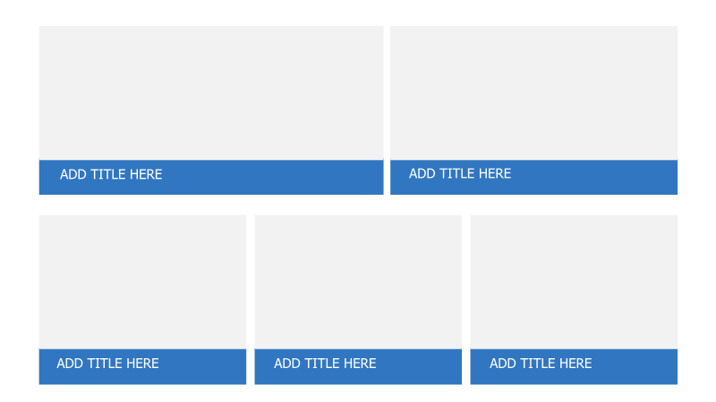 5 Images with Titles Placeholder