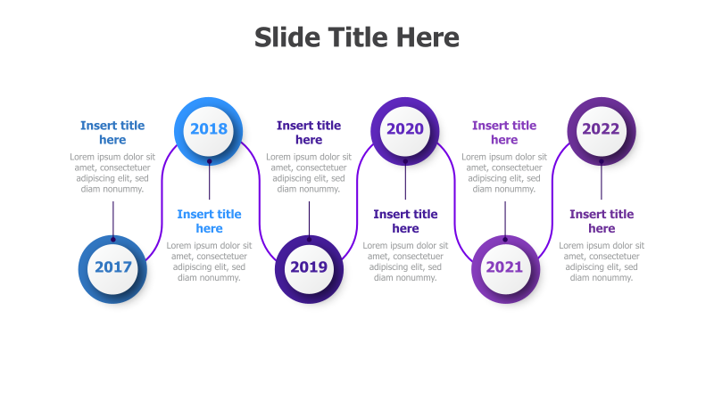 6-Point Circular Timeline