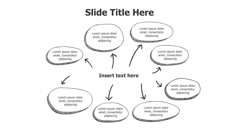8-Point Radial Diagram with Arrows