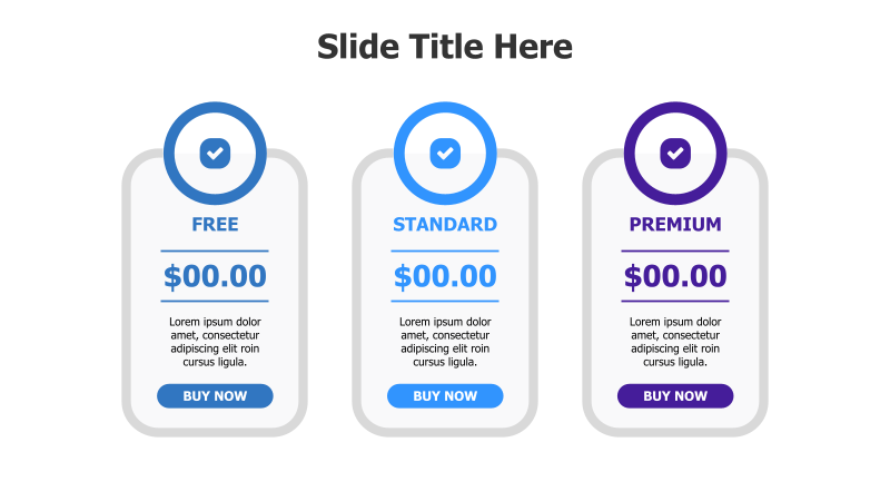 3-Tier Pricing Plan Comparison