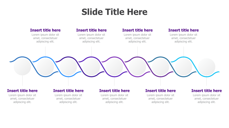 Dual Wave Timeline with 10 Steps