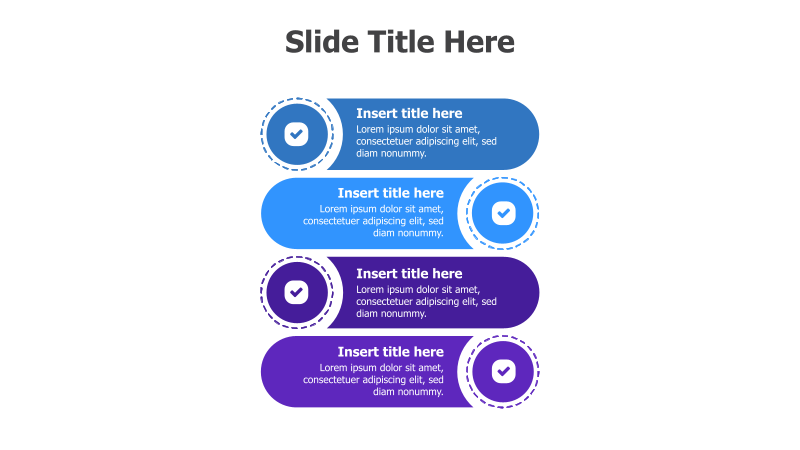 4-Point Stacked Process with Checkmarks