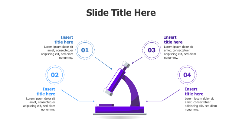 4 Points from a Flat Microscope Infographic