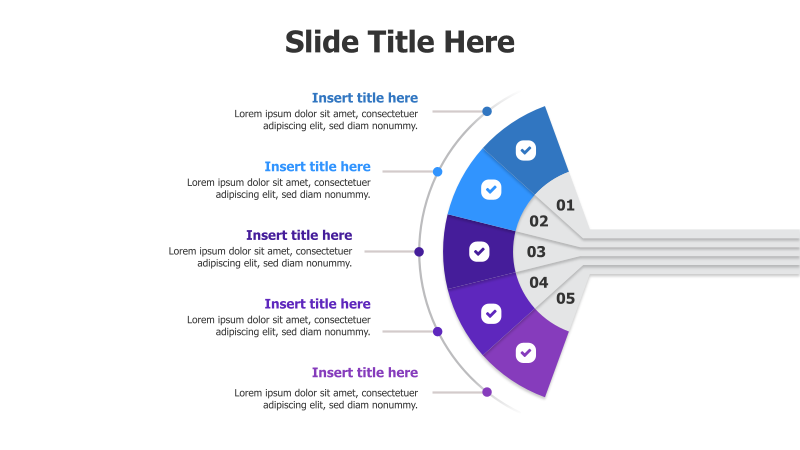 5-Point Radial Diagram with Icons