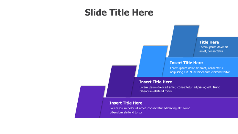 4-Level Stacked Pyramid Diagram