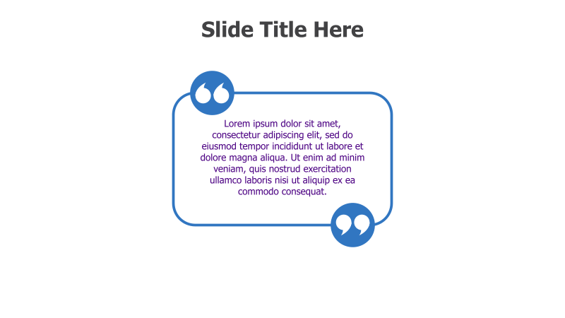 Quote with Rounded Rectangle