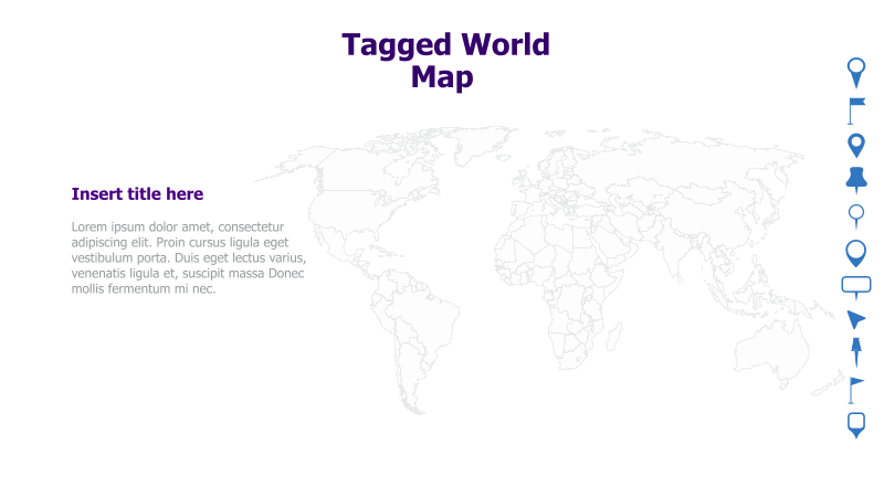 World Map with Tagging