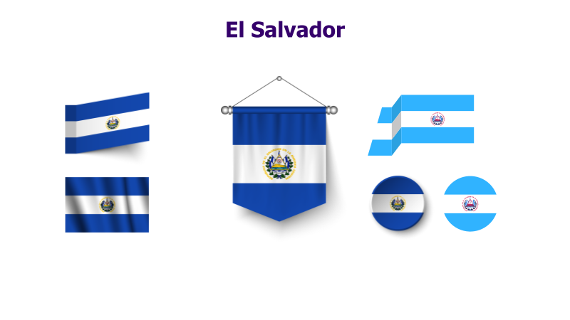 El Salvador Flag Variations