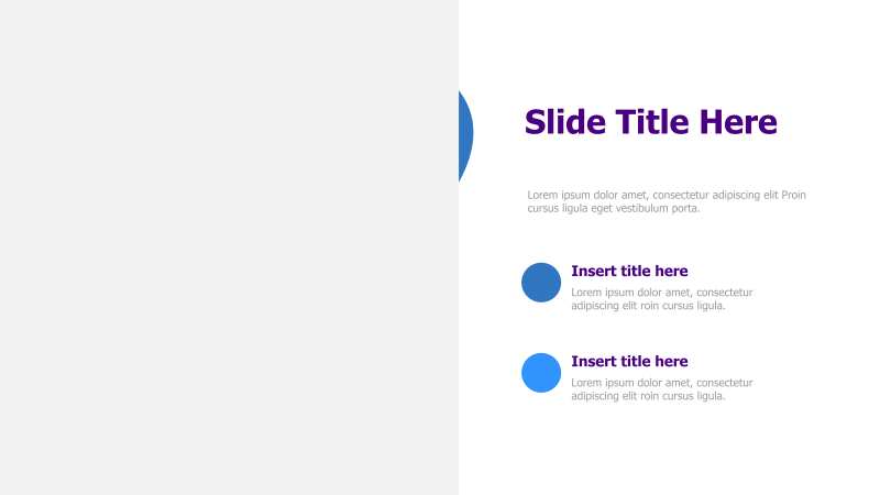 Two-Point Title with Blue Accents