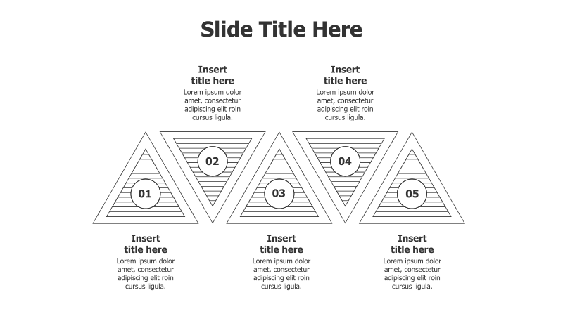 5-Point Triangle Infographic