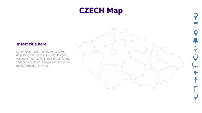 Czech Republic Map Template