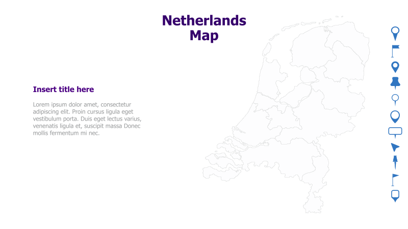 Netherlands Map Template