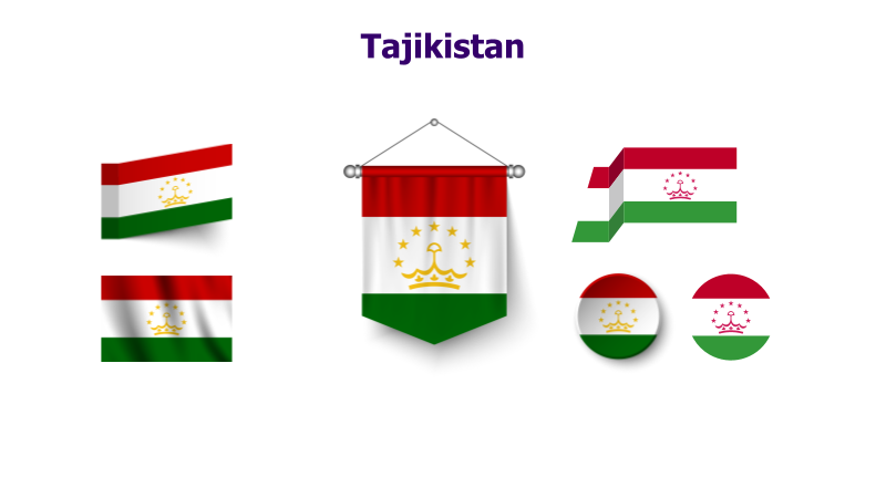 Tajikistan Flag Variations