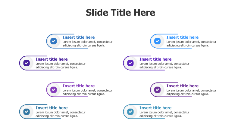 8-Point Curved Line Infographic