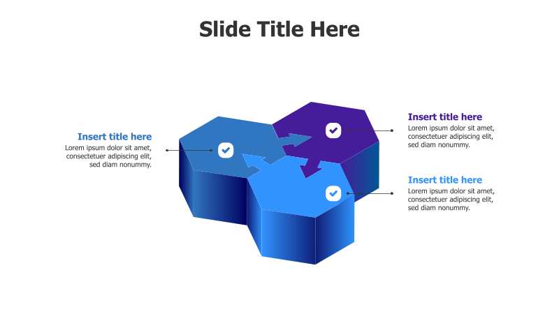Three Interlocking 3D Blocks