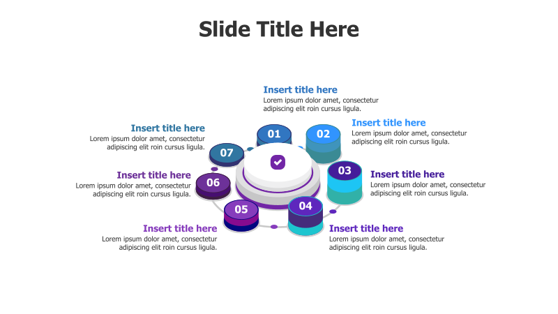 7-Step Circular Process with Icons