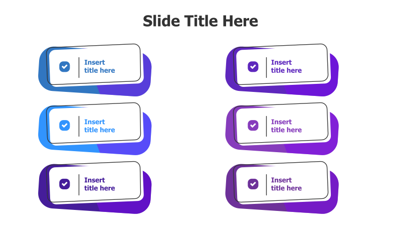 6-Point Striped Infographic