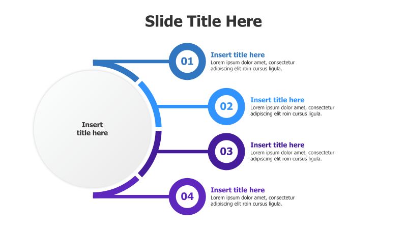 4-Point Branching Infographic