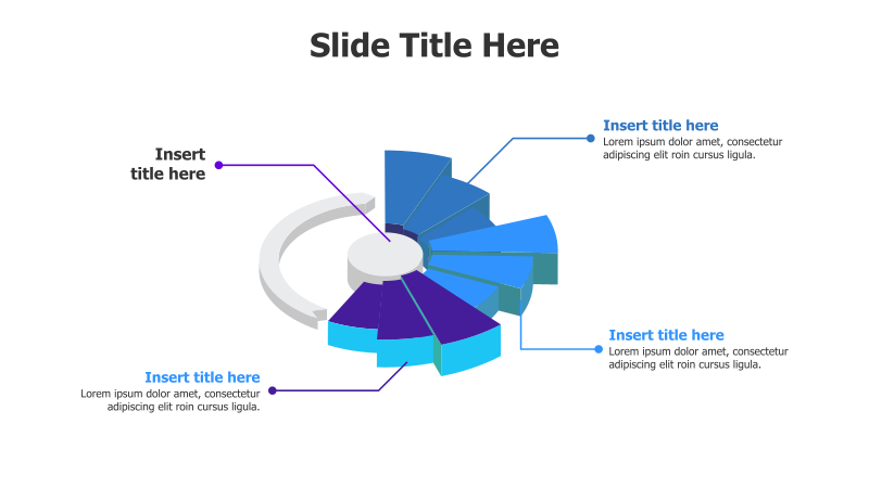 3-Point 3D Branching Infographic