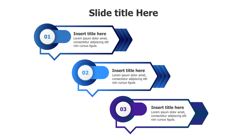 3-Step Process with Arrows