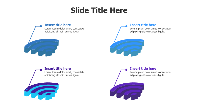 4-Point 3D Wi-Fi Infographic