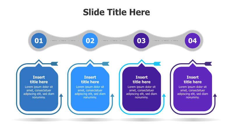 4-Step Process with Arrow Frames