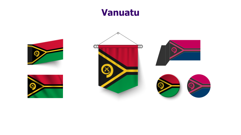 Vanuatu Flag Variations