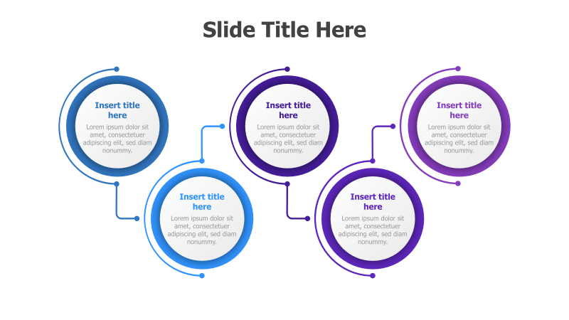 5-Point Circular Infographic