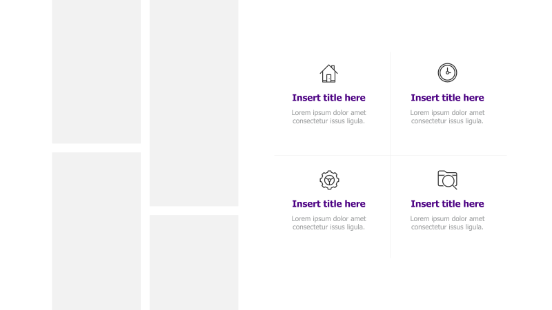 4-Point Feature Showcase with Icons