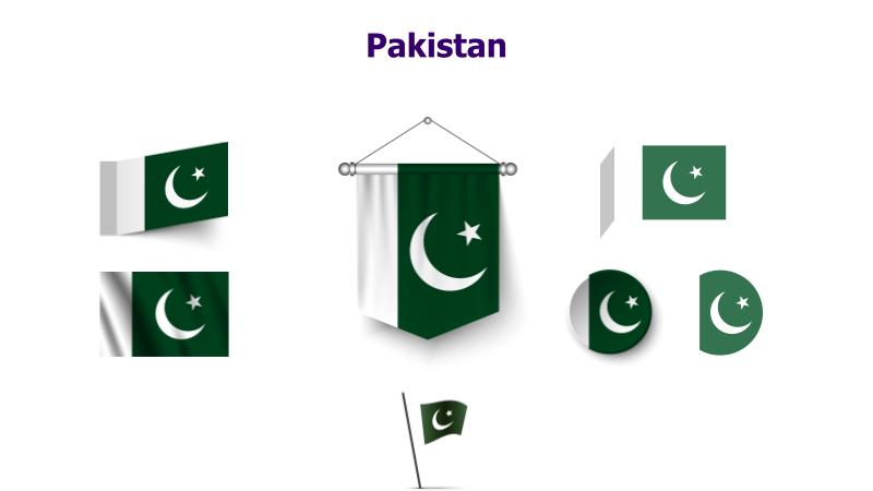 Pakistan Flag Variations