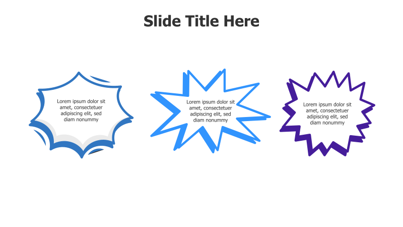 3 Speech Bubble Infographic