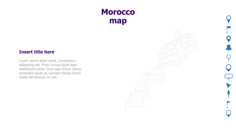 Morocco Map Template