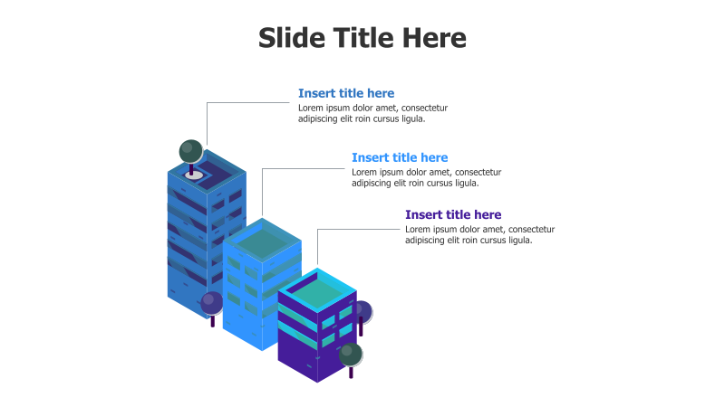3D Building Blocks Infographic
