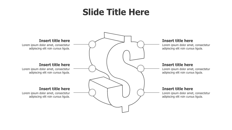 6 Points from a 3D Dollar Sign Diagram