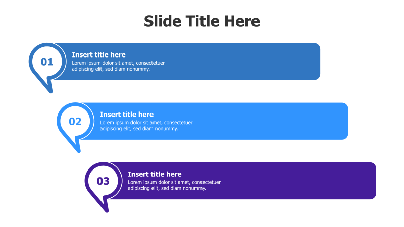 3-Point Numbered Speech Bubbles