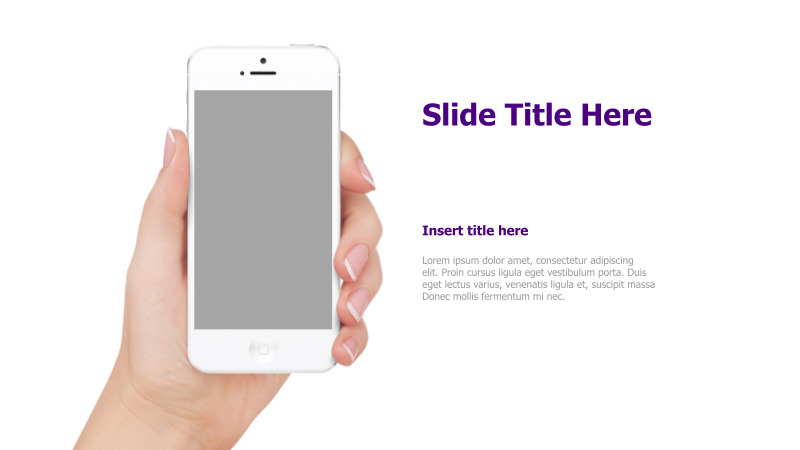iPhone Mockup with Text Placeholder