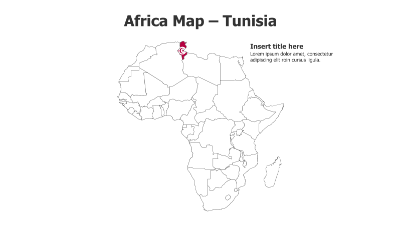 Africa Map – Tunisia