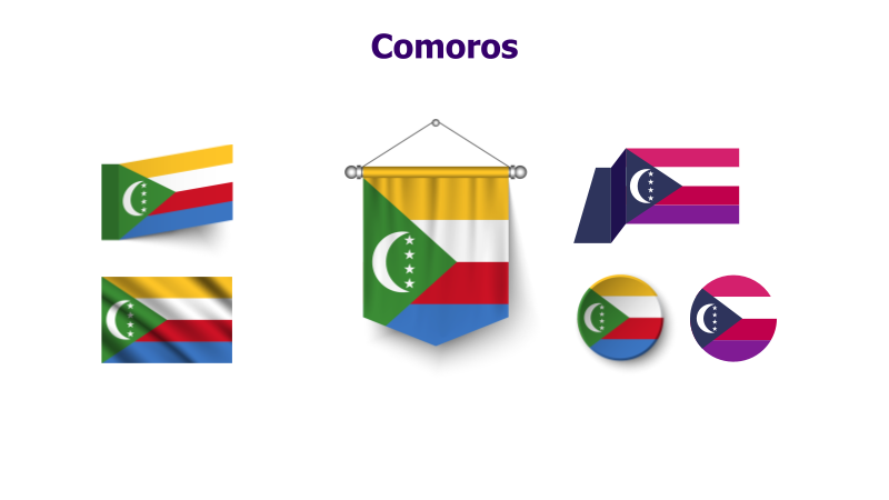 Comoros Flags Collection