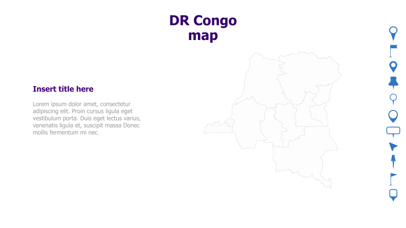 DR Congo Map Template