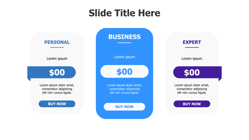 3-Tier Pricing Plan Comparison