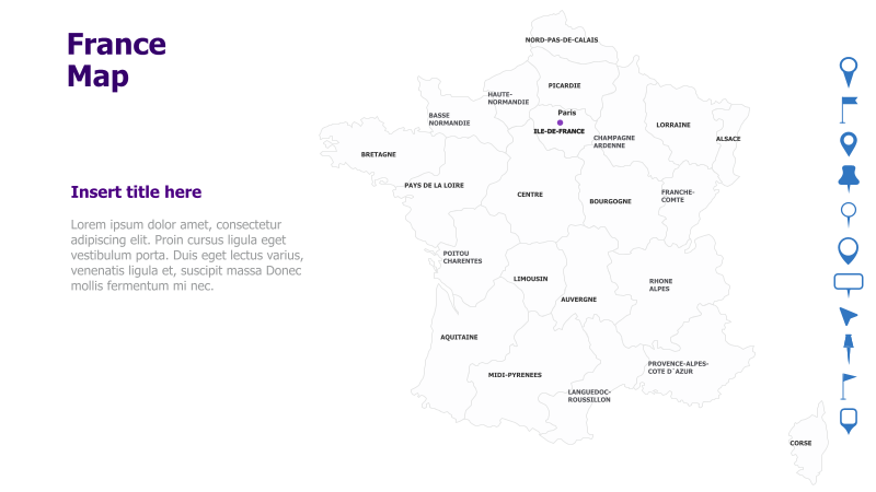 France Map with Regions