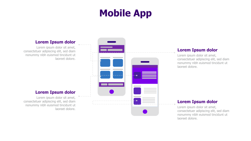 Mobile App Showcase with Feature Highlights