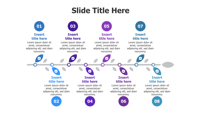8-Point Linear Infographic