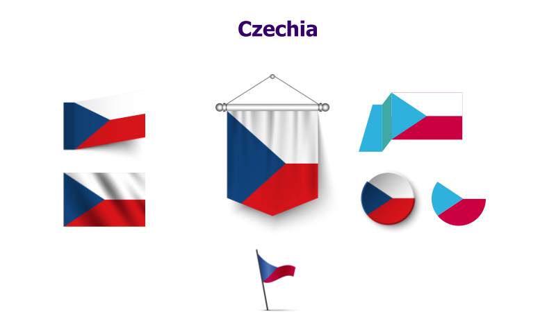 Czechia Flag Variations