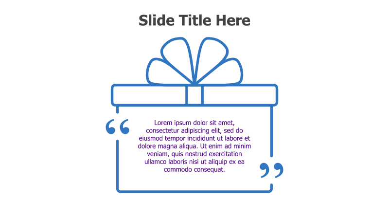 Gift Box Quote