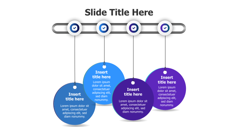 4-Step Circular Process with Timeline