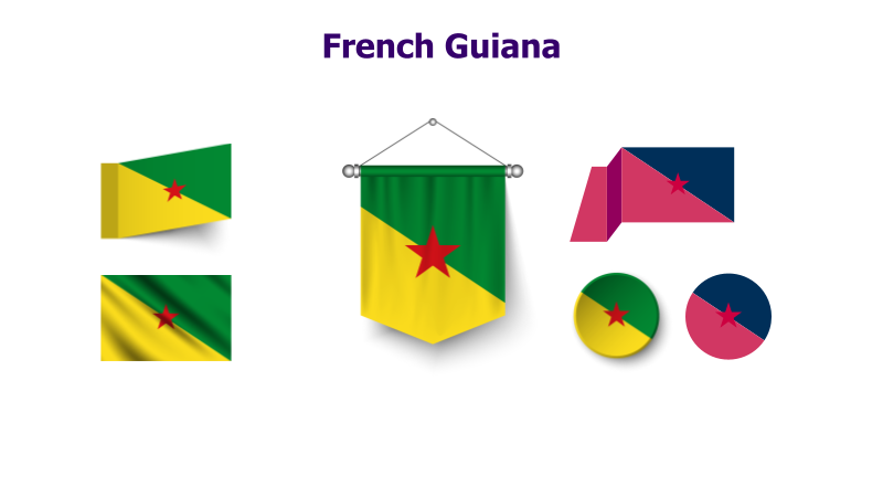 French Guiana Flag Variations