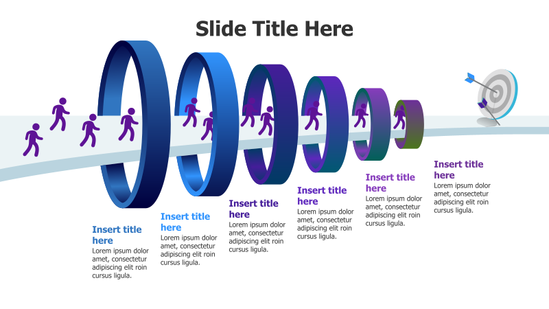 6-Step Circular Process with Teamwork